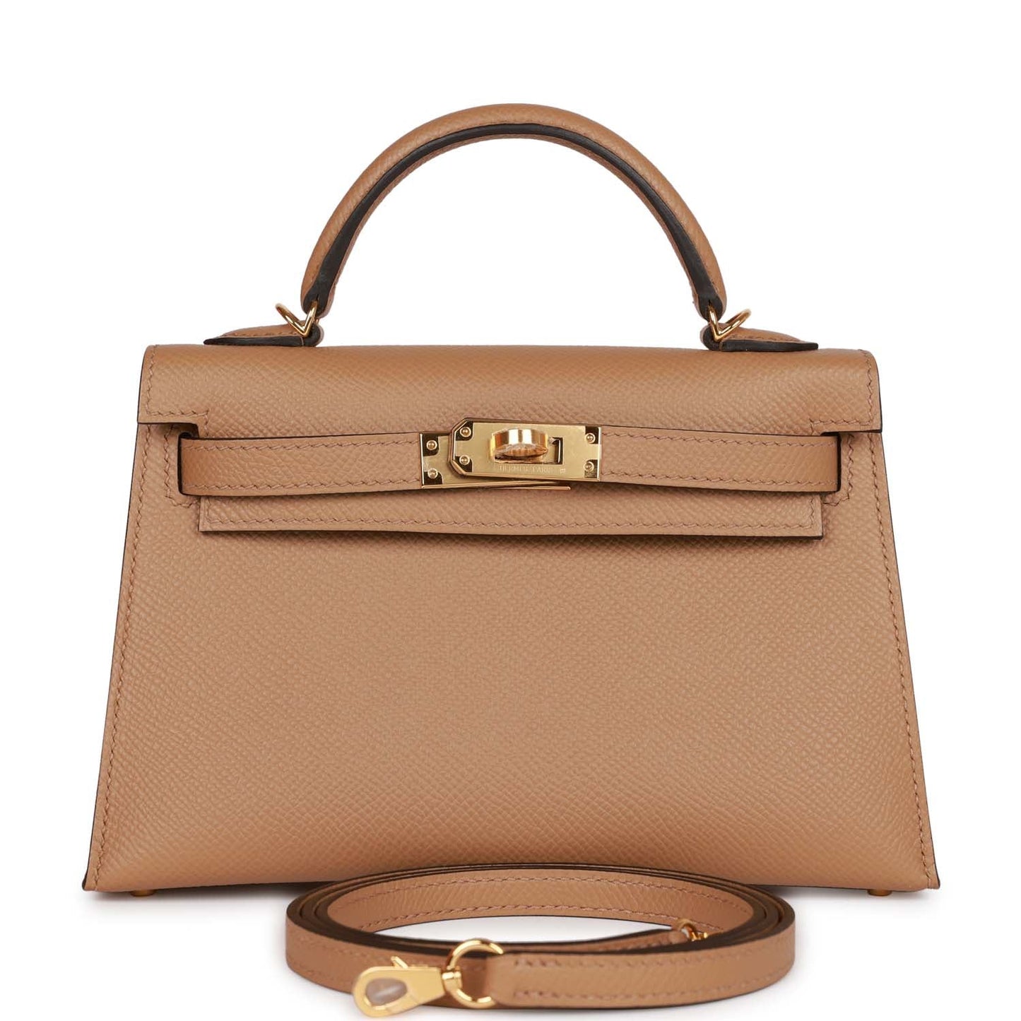 Hermes Kelly Sellier 20 Chai Epsom Gold Hardware