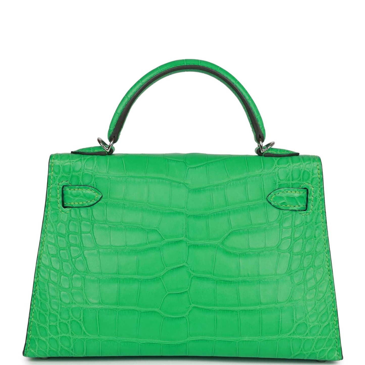 Hermes Kelly Sellier 20 Vert Comics Matte Alligator Palladium Hardware