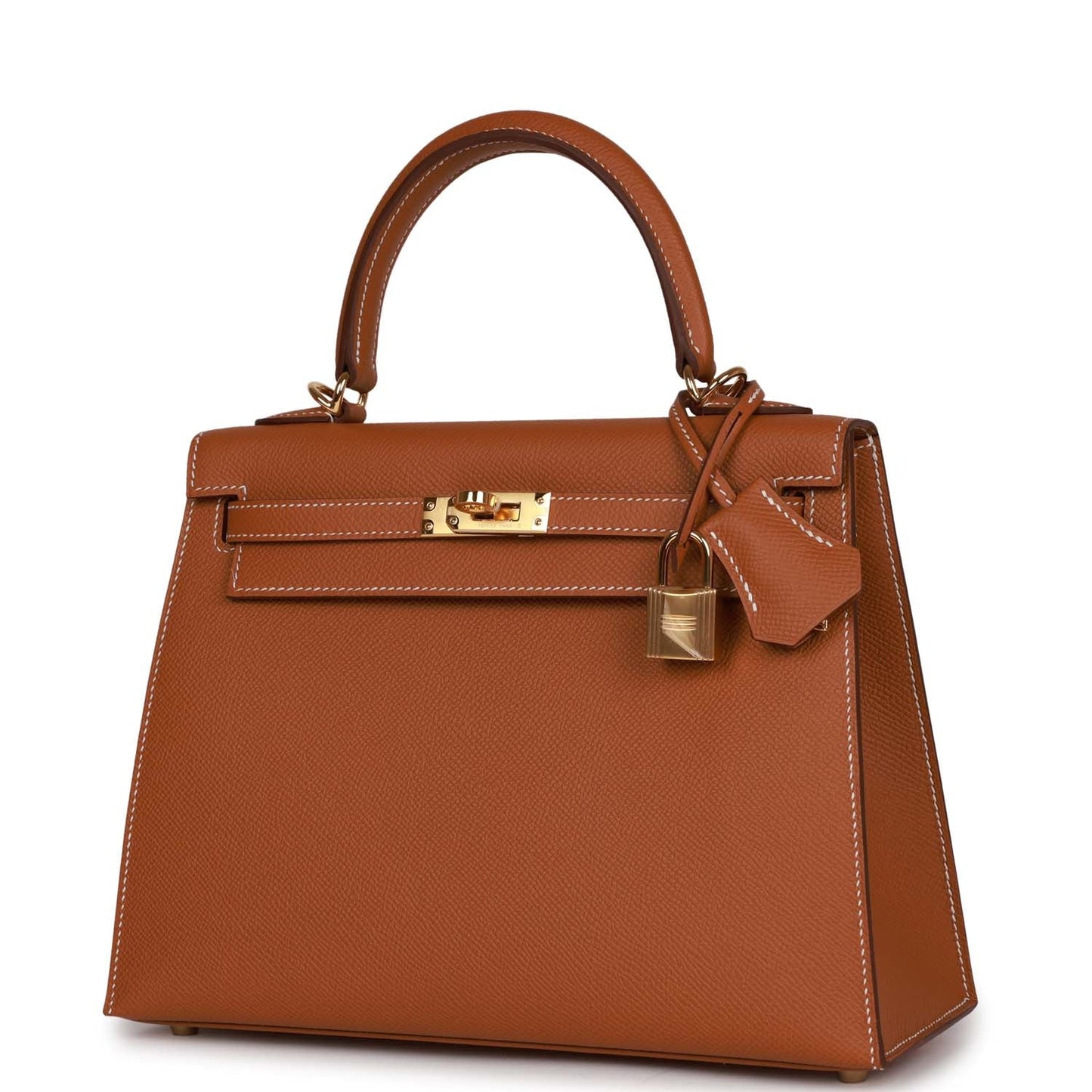 Hermes Kelly Sellier 25 Gold Epsom Gold Hardware