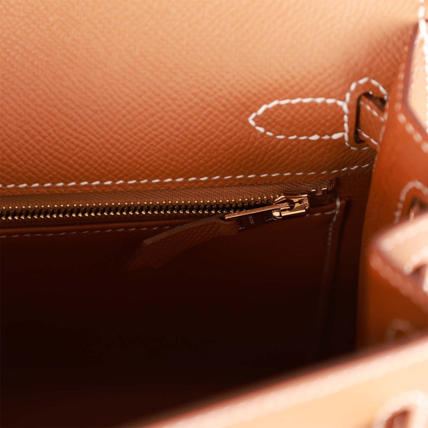 Hermes Kelly Sellier 25 Gold Epsom Gold Hardware