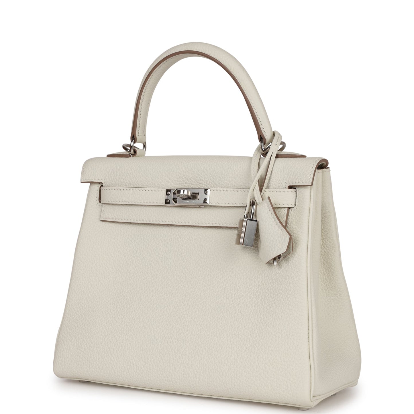 Hermes Kelly Retourne 25 Mushroom Togo Palladium Hardware