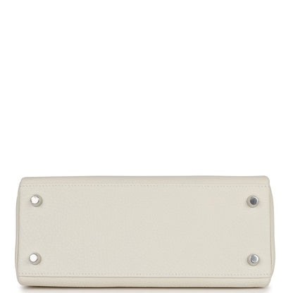 Hermes Kelly Retourne 25 Mushroom Togo Palladium Hardware