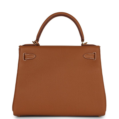 Hermes Kelly Retourne 28 Gold Togo Gold Hardware