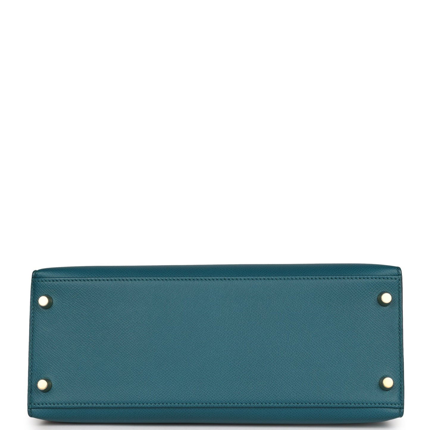 Hermes Kelly Sellier 28 Vert Bosphore Epsom Gold Hardware