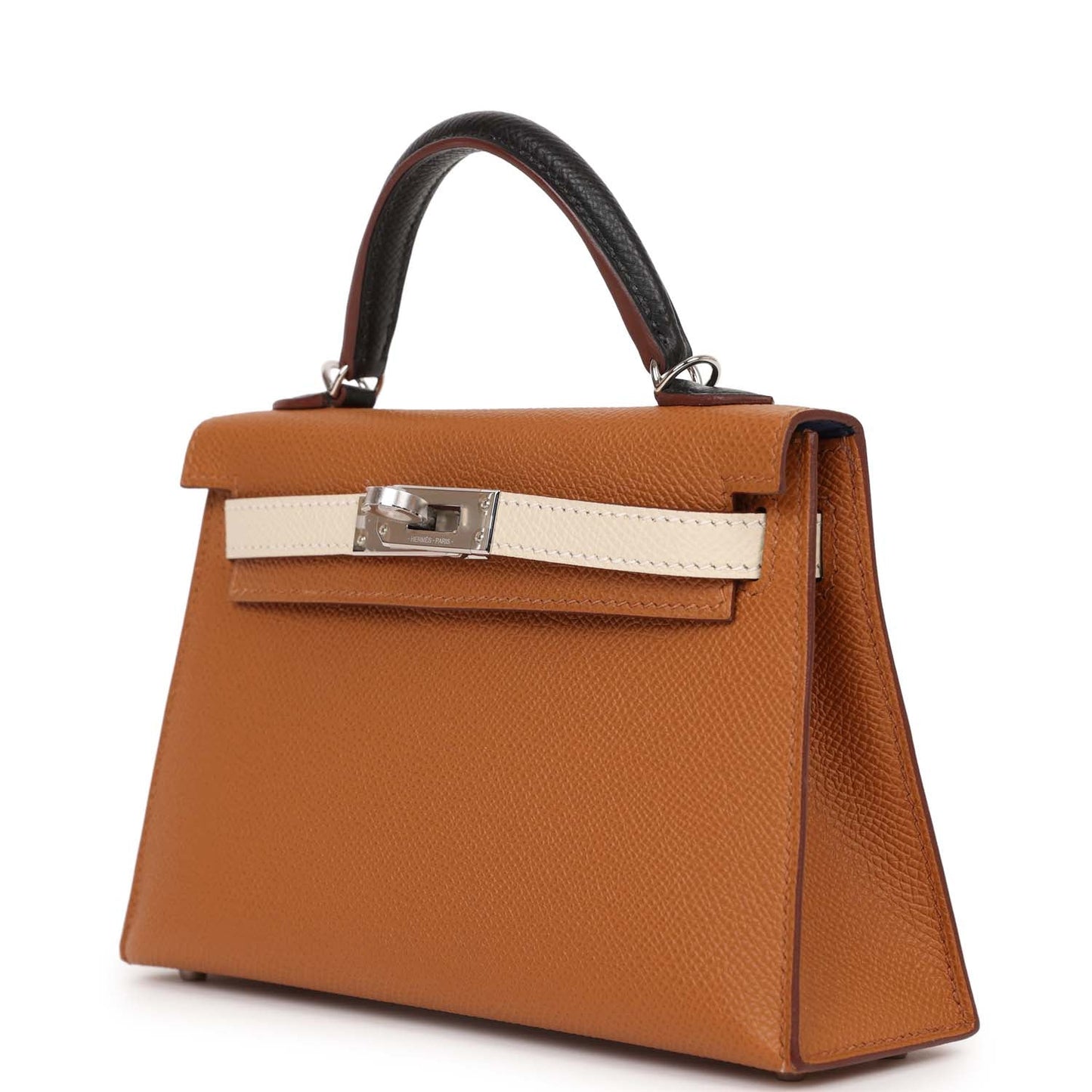 Hermes Kelly Sellier 20 Tri-color Gold, Black and Nata Epsom Palladium Hardware