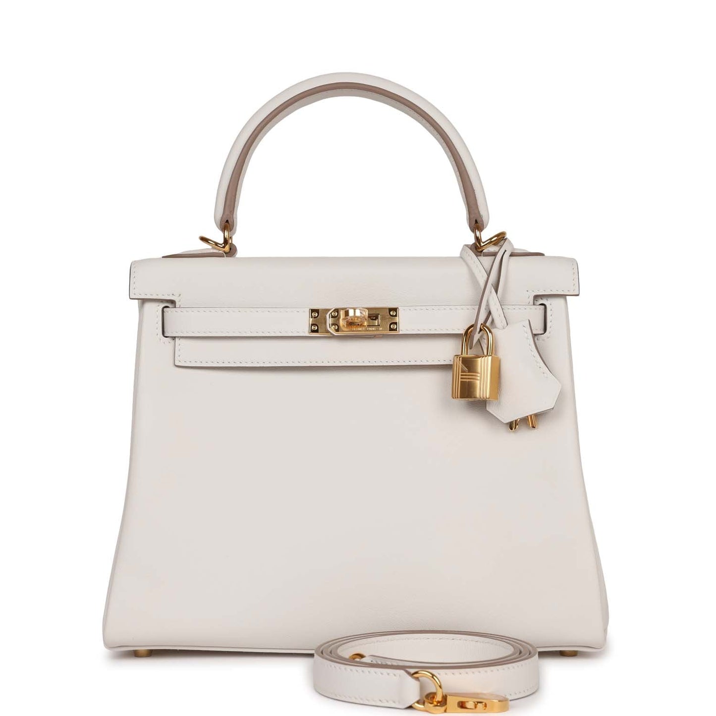 Hermes Kelly Retourne 25 Gris Pale Swift Gold Hardware