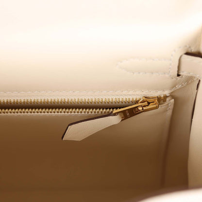 Hermes Kelly Retourne 25 Nata Swift Gold Hardware