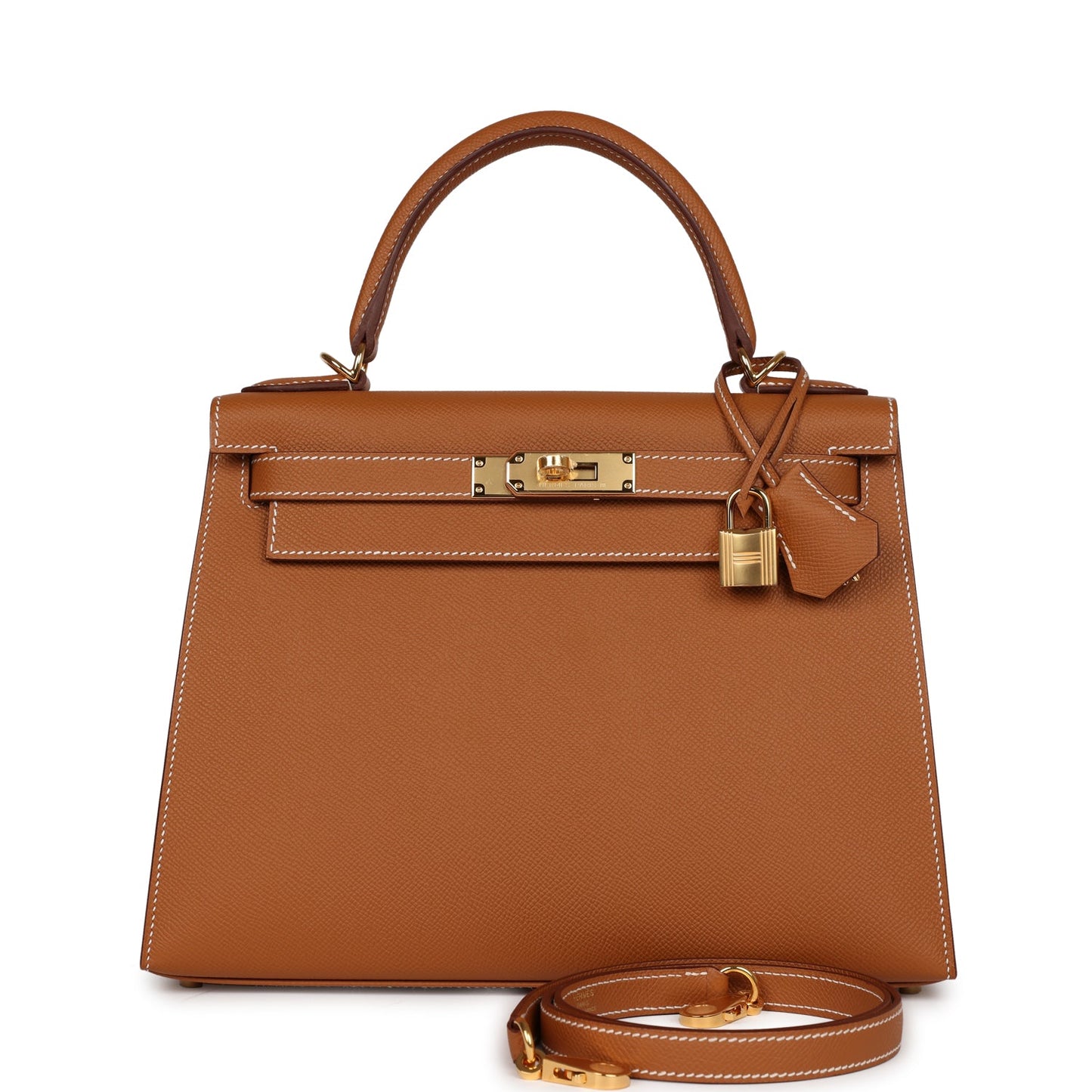 Hermes Kelly Sellier 28 Gold Epsom Gold Hardware