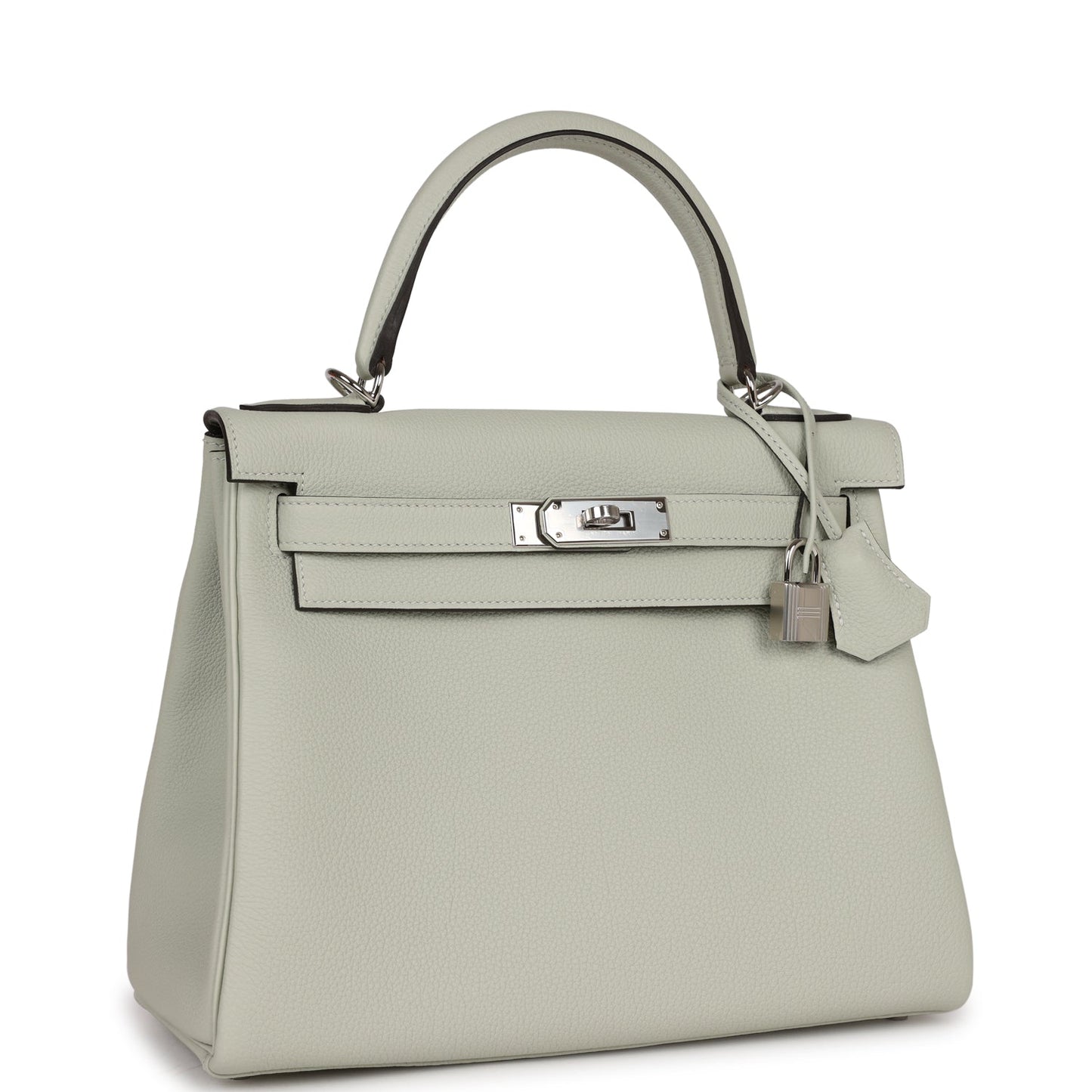 Hermes Kelly Retourne 28 Gris Neve Togo Palladium Hardware