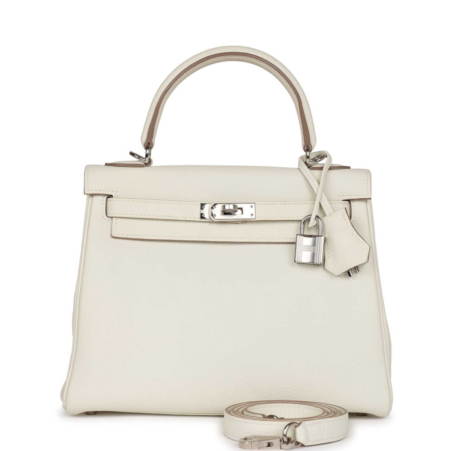 Hermes Kelly Retourne 25 Mushroom Togo Palladium Hardware