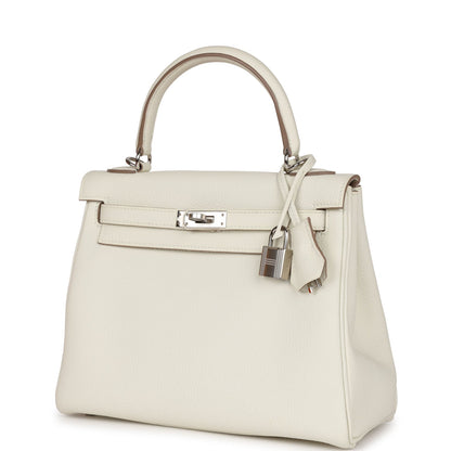 Hermes Kelly Retourne 25 Mushroom Togo Palladium Hardware