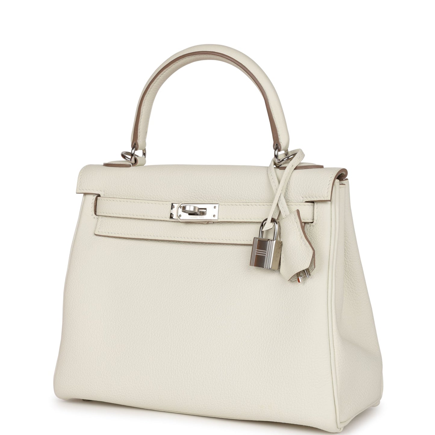 Hermes Kelly Retourne 25 Mushroom Togo Palladium Hardware