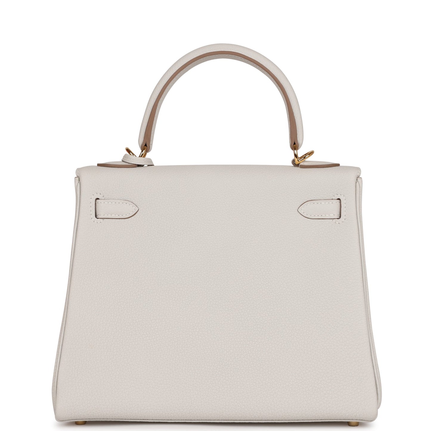 Hermes Kelly Retourne 25 Gris Pale Togo Gold Hardware