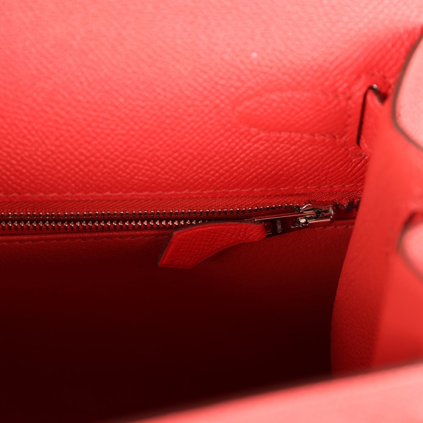 Hermes Kelly Sellier 28 Rouge Tomate Epsom Palladium Hardware