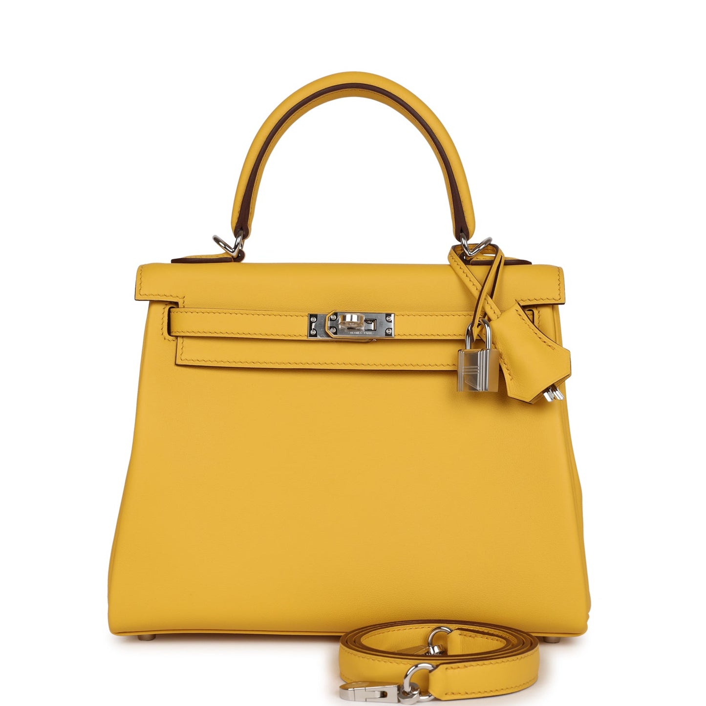 Hermes Kelly Retourne 25 Sun Swift Palladium Hardware