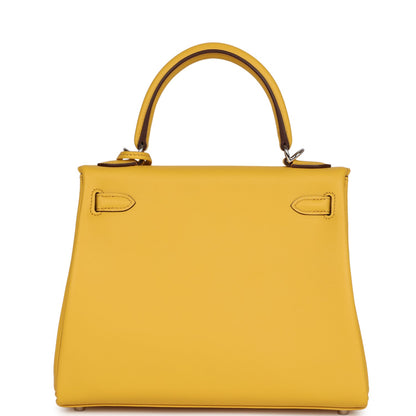 Hermes Kelly Retourne 25 Sun Swift Palladium Hardware