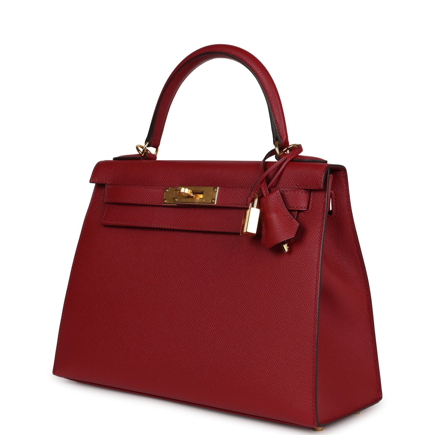 Hermes Kelly Sellier 28 Rouge Grenat Epsom Gold Hardware