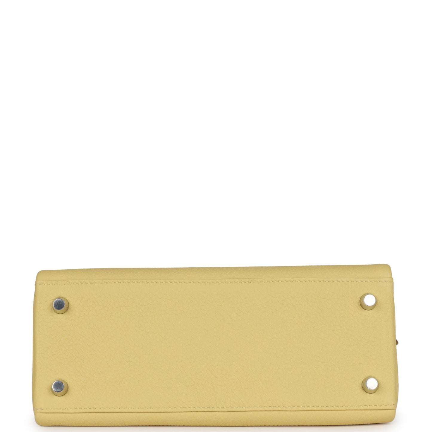 Hermes Kelly Retourne 25 Jaune Poussin Togo Palladium Hardware