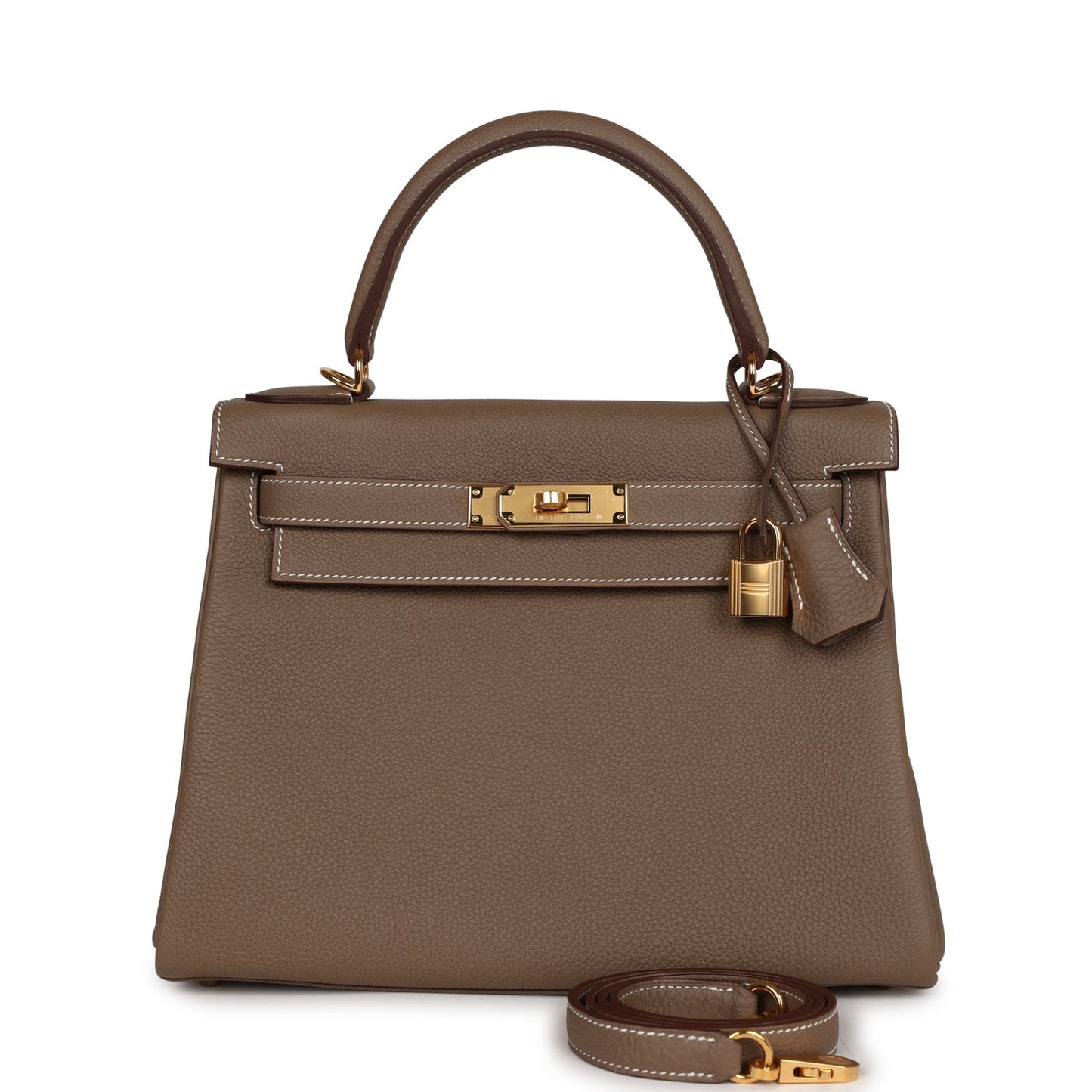 Hermes Kelly Retourne 28 Etoupe Togo Gold Hardware