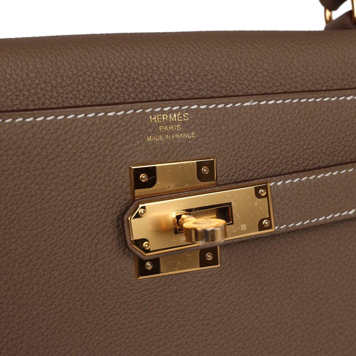 Hermes Kelly Retourne 28 Etoupe Togo Gold Hardware