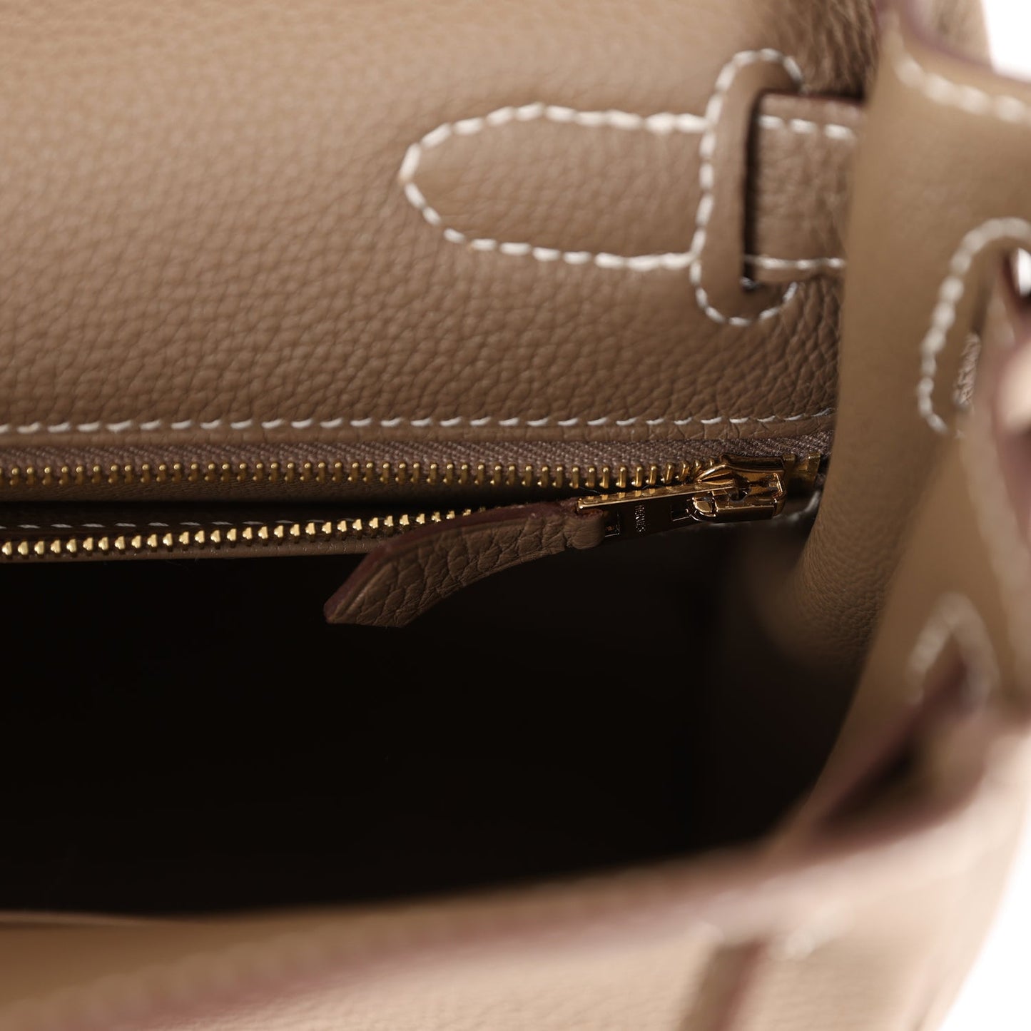 Hermes Kelly Retourne 28 Etoupe Togo Gold Hardware