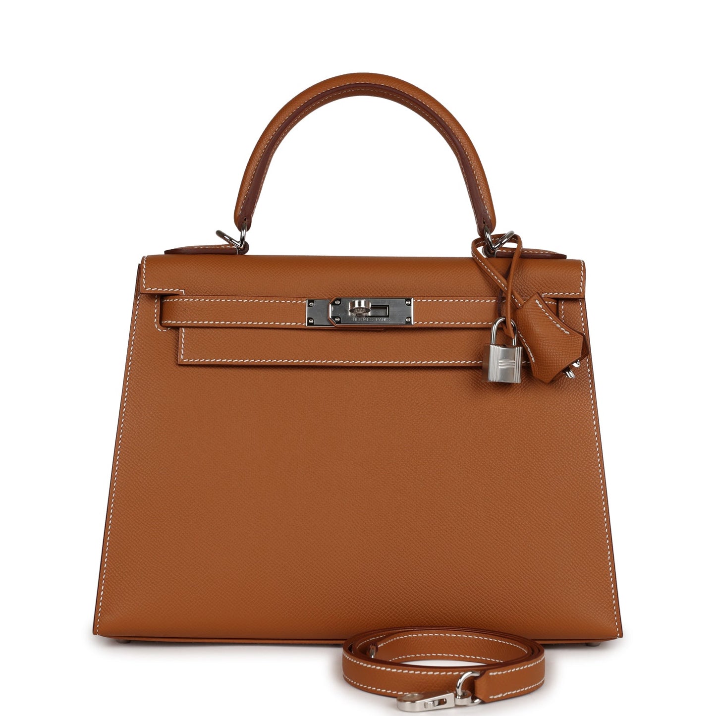 Hermes Kelly Sellier 28 Gold Epsom Palladium Hardware