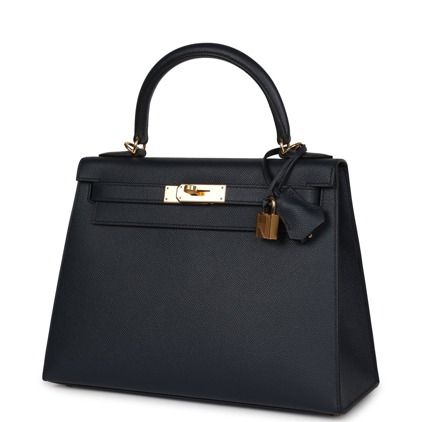 Hermes Kelly Sellier 28 Bleu Indigo Epsom Gold Hardware