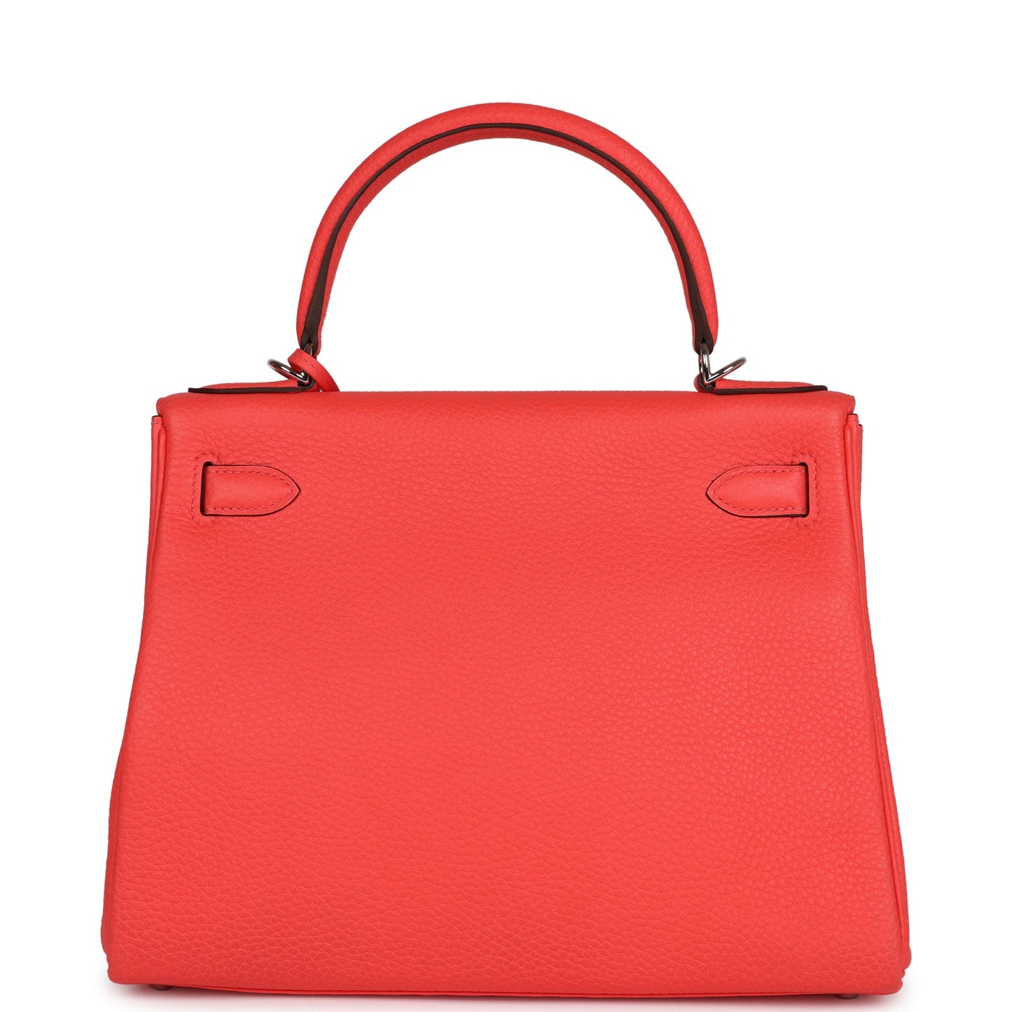 Hermes Kelly Retourne 28 Rose Texas Clemence Palladium Hardware