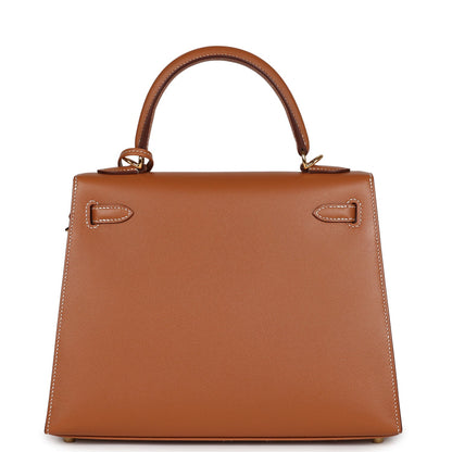 Hermes Kelly Sellier 25 Gold Madame Gold Hardware