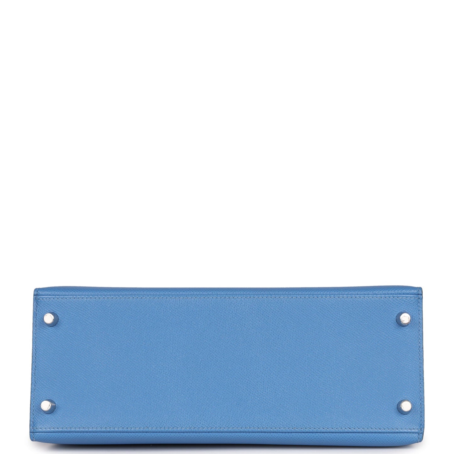 Hermes Kelly Sellier 28 Bleu Azur Epsom Palladium Hardware