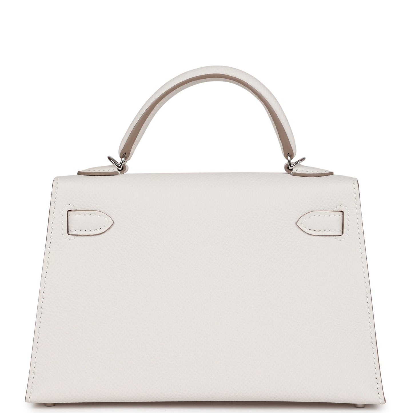 Hermes Kelly Sellier 20 Gris Pale Epsom Palladium Hardware