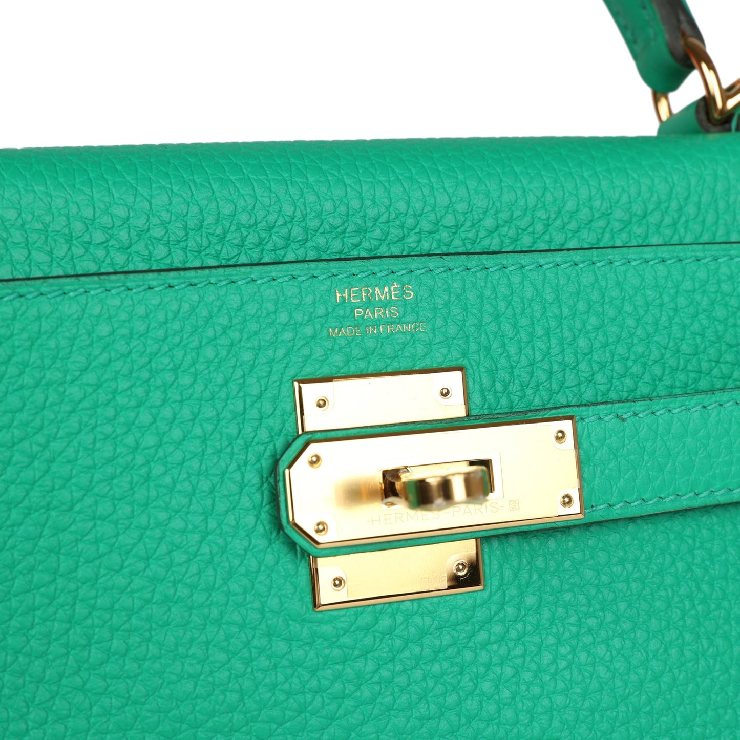 Hermes Kelly Retourne 28 Menthe Clemence Gold Hardware