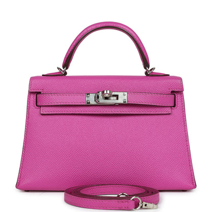 Hermes Kelly Sellier 20 Magnolia Epsom Palladium Hardware