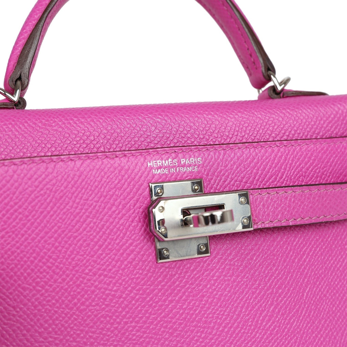 Hermes Kelly Sellier 20 Magnolia Epsom Palladium Hardware