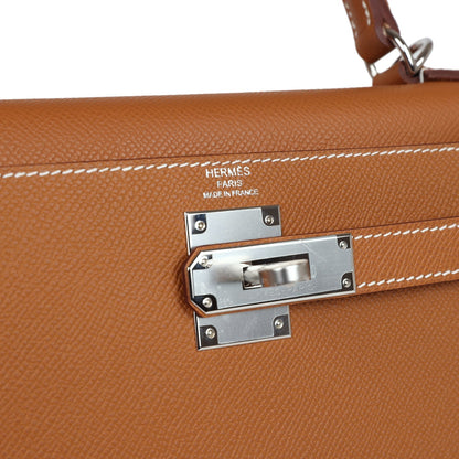 Hermes Kelly Sellier 28 Gold Epsom Palladium Hardware