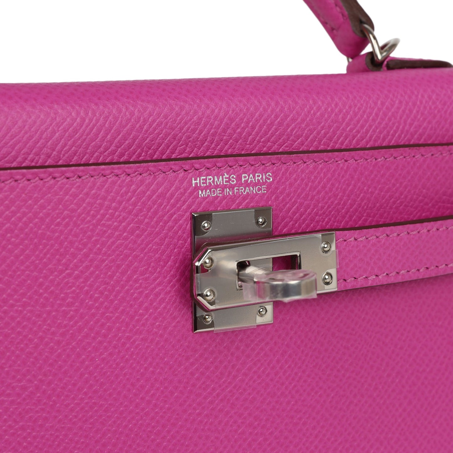 Hermes Kelly Sellier 20 Magnolia Epsom Palladium Hardware