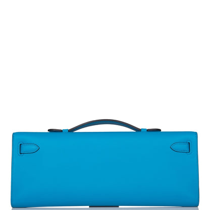 Hermes Kelly Cut Bleu Frida Swift Gold Hardware