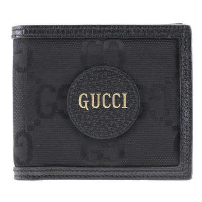 GUCCI Bifold Wallet 625574 canvas black off the grit mens Used