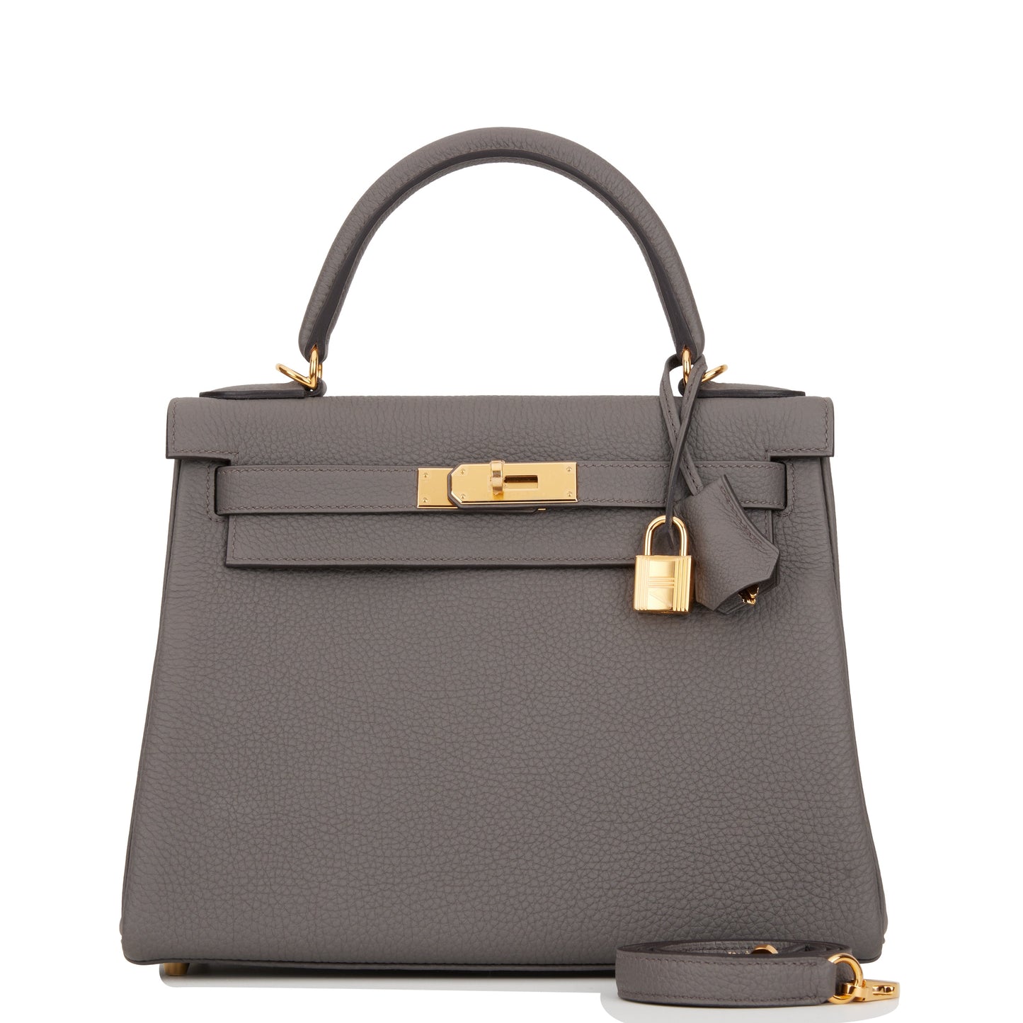 Hermes Kelly Retourne 28 Etain Togo Gold Hardware