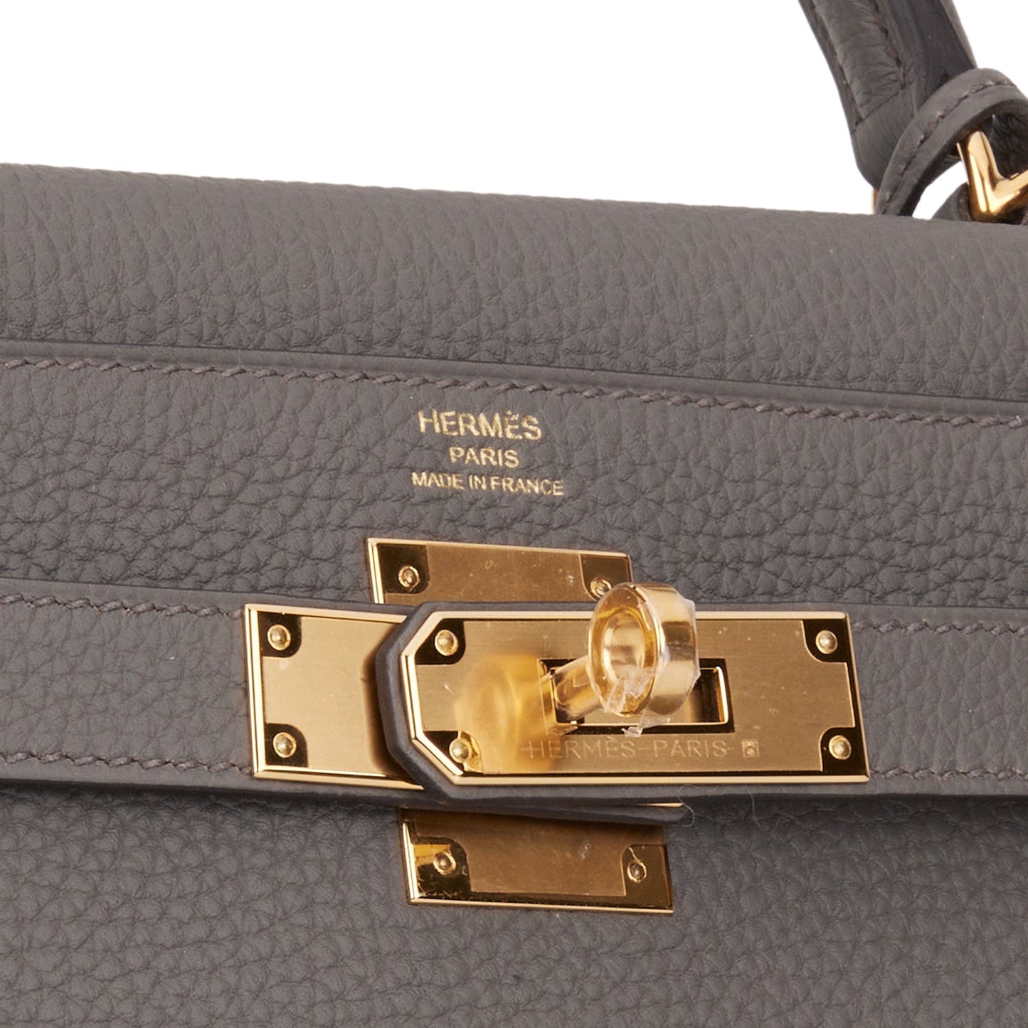 Hermes Kelly Retourne 28 Etain Togo Gold Hardware