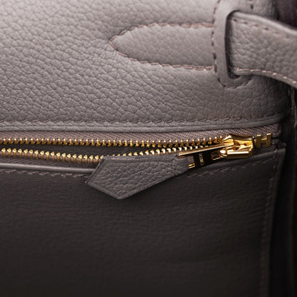 Hermes Kelly Retourne 28 Etain Togo Gold Hardware