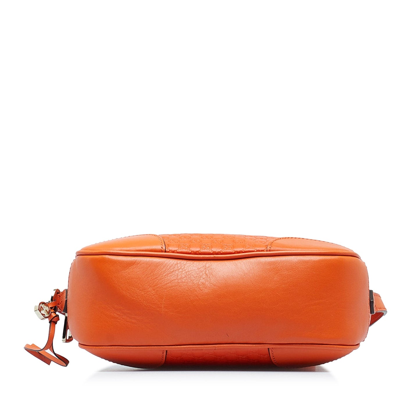 Gucci Bree Orange MicroGuccisima Embossed Leather