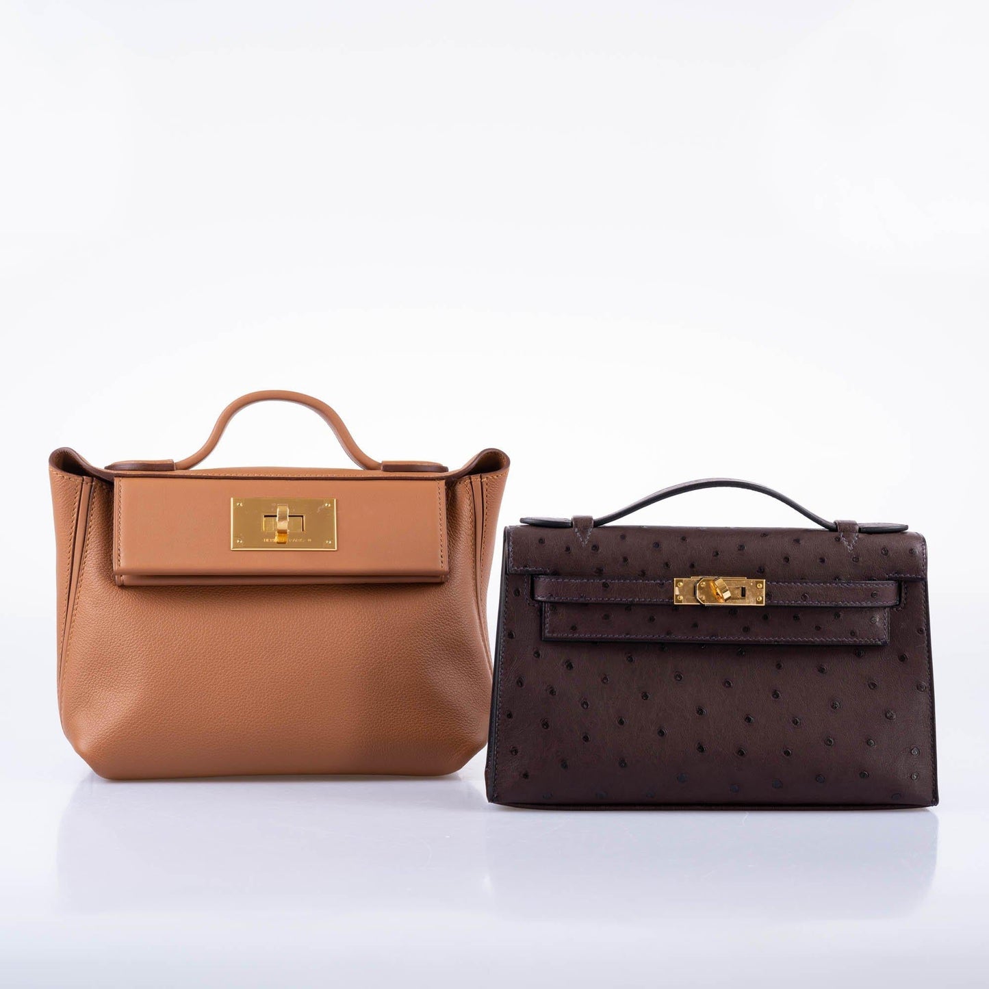 Hermes 24/24 21 Gold Evercolor and Swift Leather Gold Hardware - 2021, Z