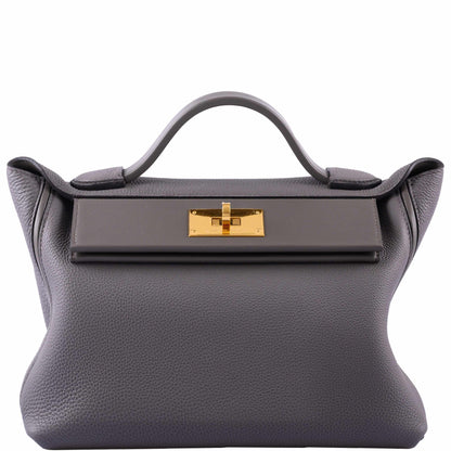 Hermes 24/24 29 Etain Swift and Togo Leather Gold Hardware