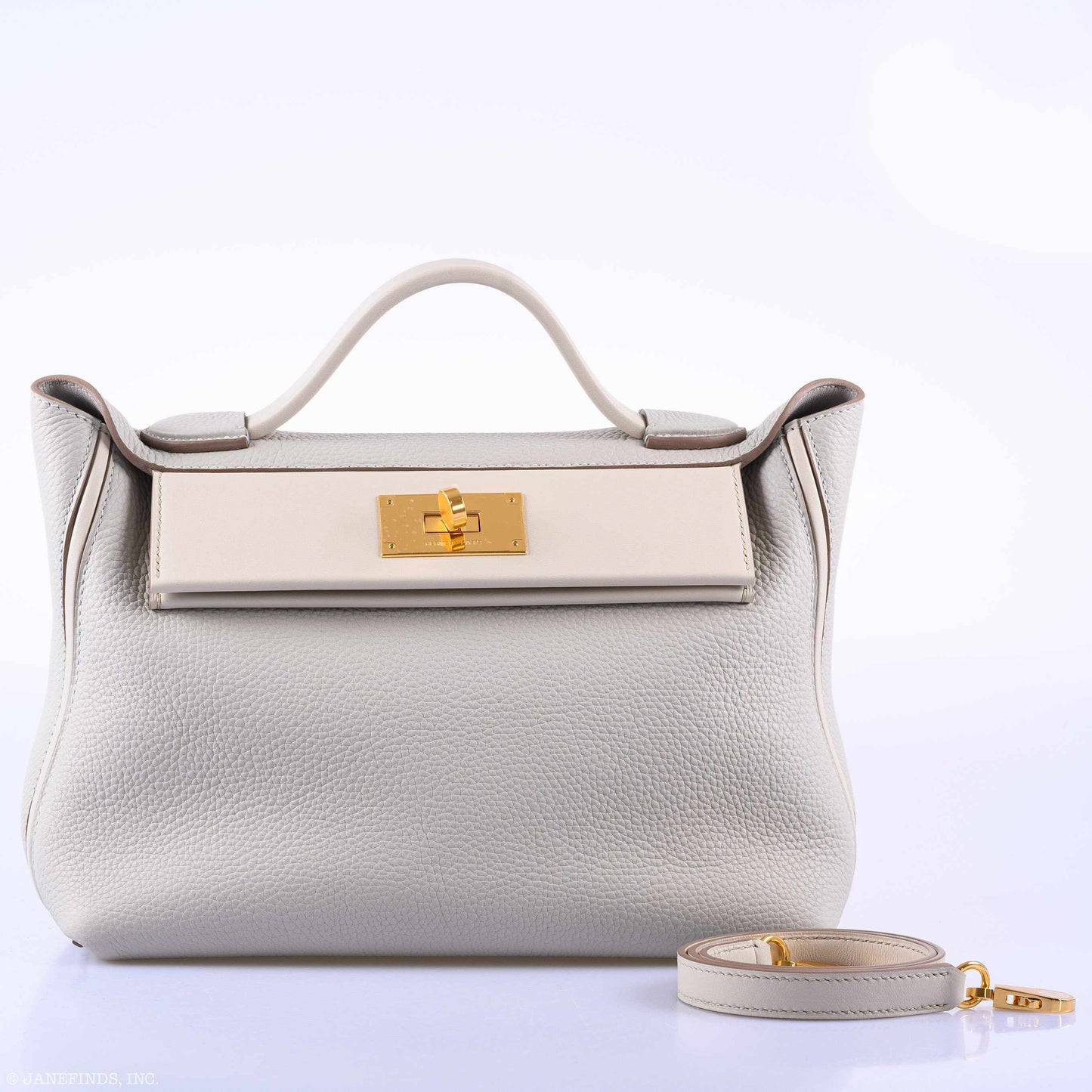 Hermes 24/24 29 Gris Perle Togo & Beton Swift Gold Hardware