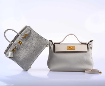 Hermes 24/24 29 Gris Perle Togo & Beton Swift Gold Hardware