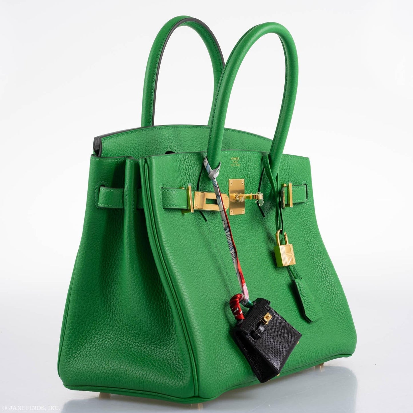 Hermes Birkin 25 Bambou (Bamboo) Green Togo with Gold Hardware - 2020, Y