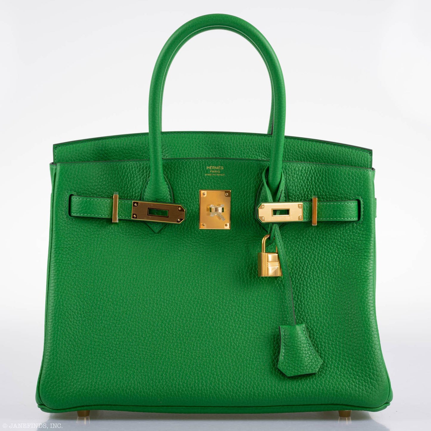 Hermes Birkin 25 Bambou (Bamboo) Green Togo with Gold Hardware - 2020, Y