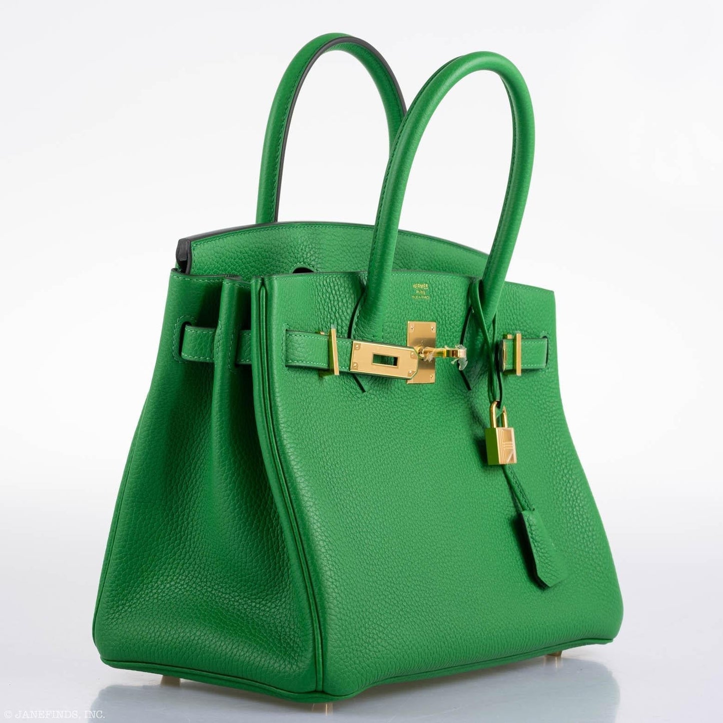 Hermes Birkin 25 Bambou (Bamboo) Green Togo with Gold Hardware - 2020, Y