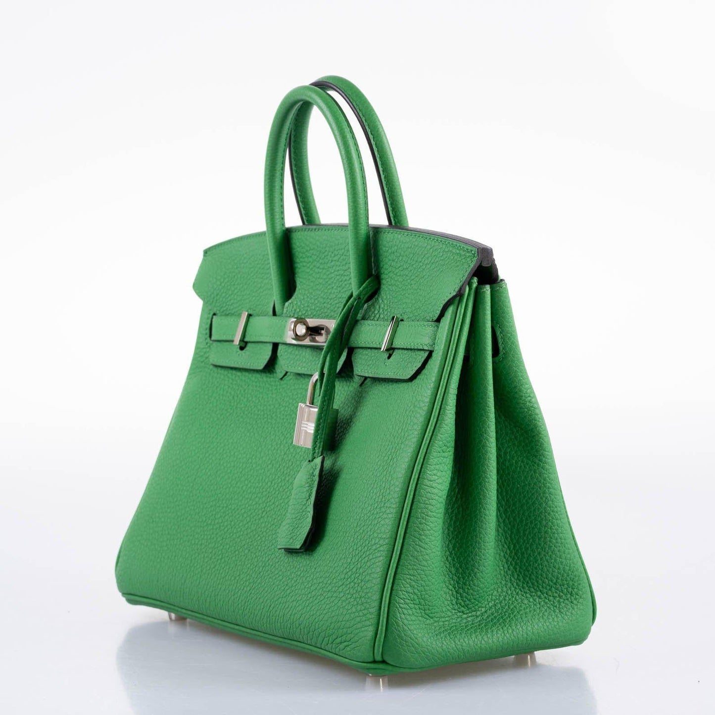 Hermes Birkin 25 Bambou (Bamboo) Green Togo with Palladium Hardware - 2014, R Square